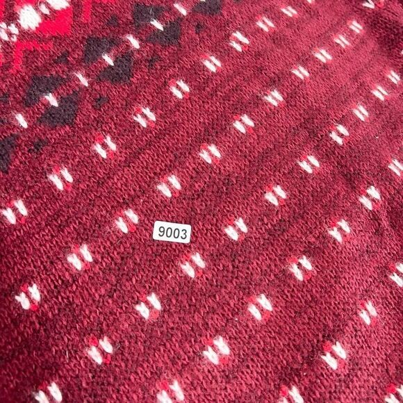 Lety & Me Pullover Sweater Womens 3X Red Fair Isle Pattern Mock Neck NWT - Picture 9 of 11